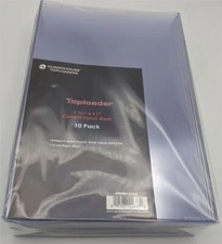 Pack of 10 GuardHouse Current Age Comic Book Rigid Clear Plastic Topload Holders