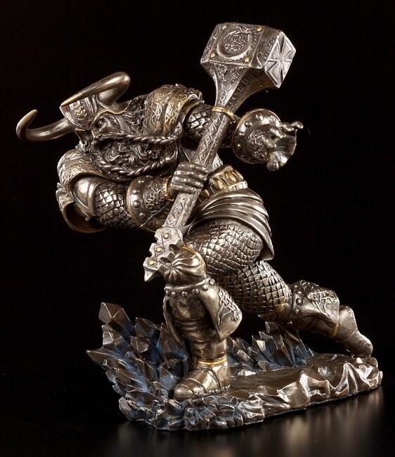 Thor Figure In Battle - Nordic God - Fantasy God Of Thunder Viking God