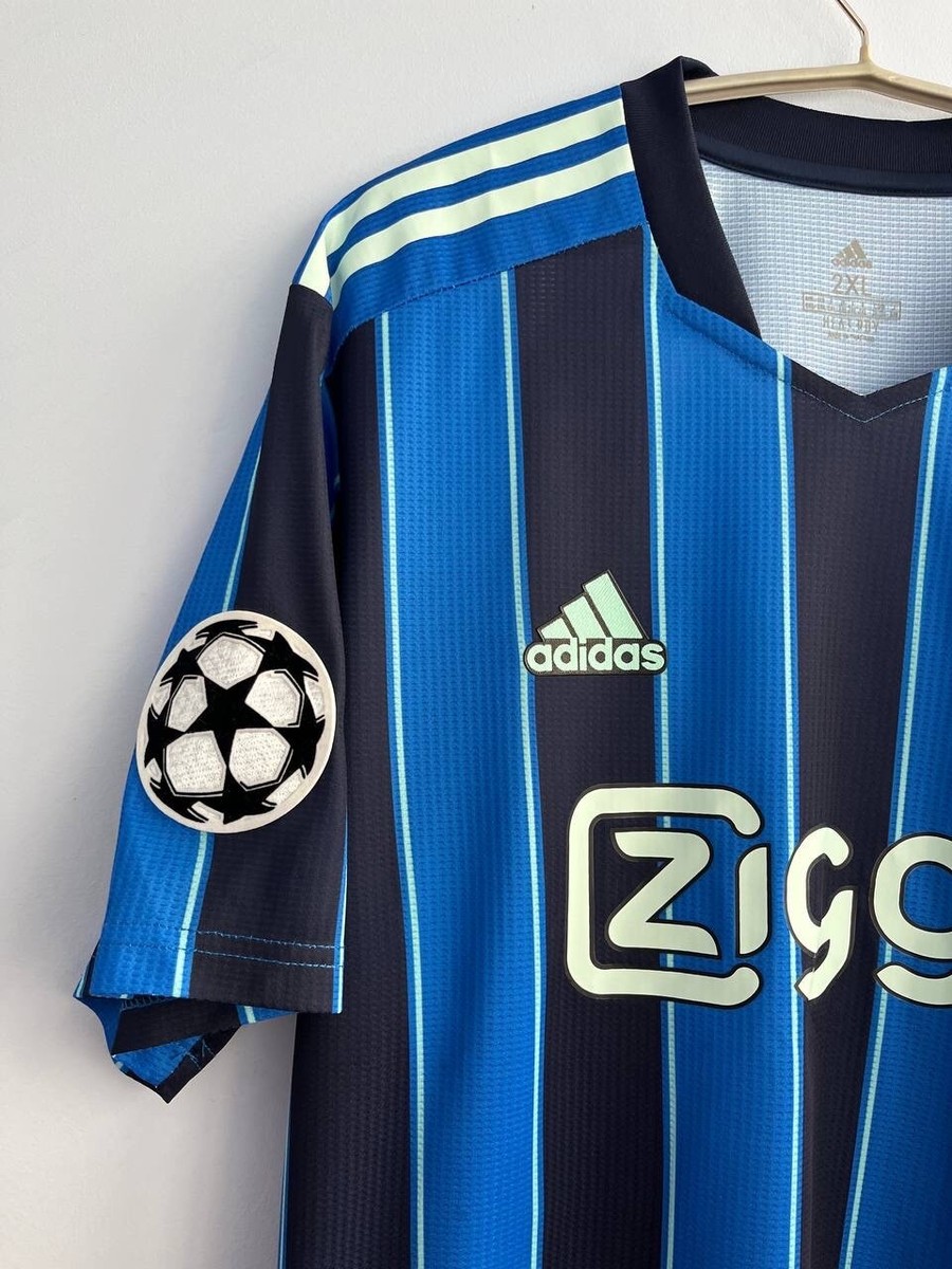 【最終値下げ‼️】2XL adidas Ajax 21/22 ユニフォーム adidas Ajax Amsterdam 21/22 Away Junior Set Blue | Goalinn