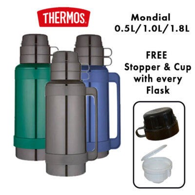 Thermos Mondial Flask FREE Spare Stopper and EXTRA Cup with each  UK