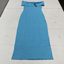 Fashion Nova Villain Era Blue Ribbed Maxi Dress Women’s 2X New