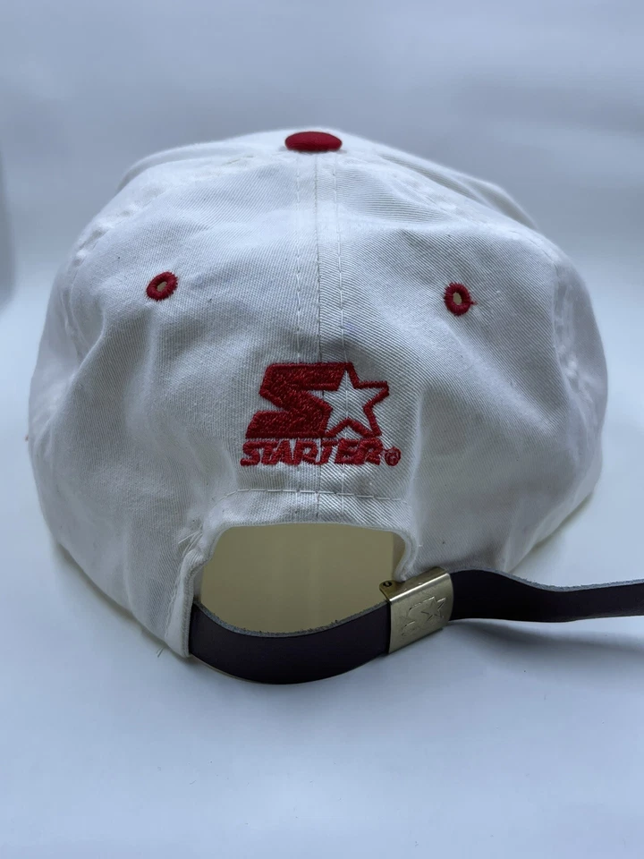 Nuevo de Lote Antiguo Starter McMahon Stadium Caballo Correa Cuero Sombrero Trasero Raro Foto 4 de 4