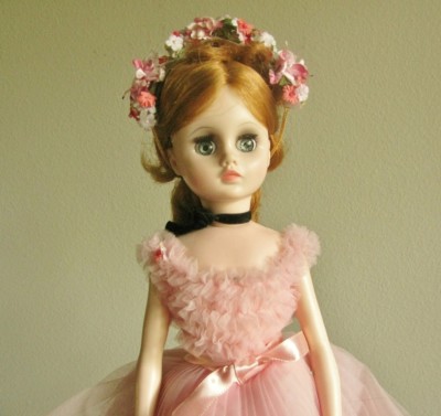 MADAME ALEXANDER AUBURN ELISE 1630 PINK BALLERINA DOLL BOX 1970'S