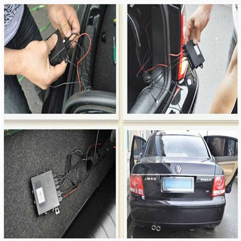 4 Parking Sensors LCD LED Display Car Reverse Radar System Alarm Kit Black - Image 4 of 4