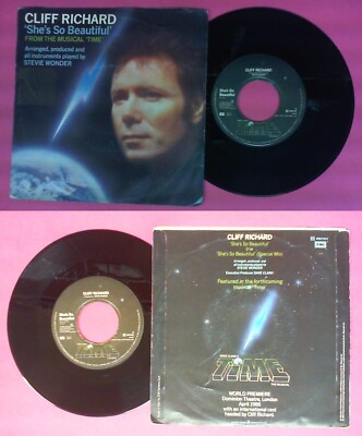 LP 45 7'' CLIFF RICHARD She's so beautiful 1985 italy TIME 2007937 no cd mc vhs*