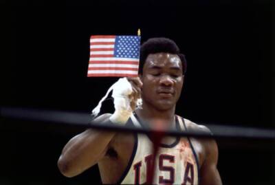 Boxing Summer Olympics Usa George Foreman Victorious 1968 OLD PHOTO 1