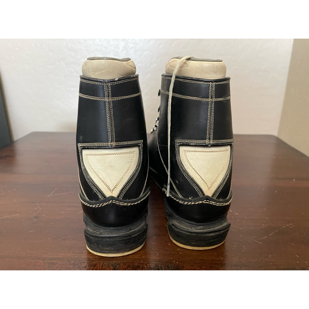 SALOMON Scarponi da sci uomo La Dolomite nero beige stringati punta bicicletta Italia 7