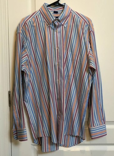 Multi Colored Striped Dress Shirt Size 