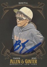 RED SOX COACH BIANCA SMITH ALLEN & GINTER'S SIGNED BLACK CARD 