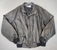 Vintage Texaco Black Bomber Jacket 2XL USA Made Embroidered Logo Dunbrooke