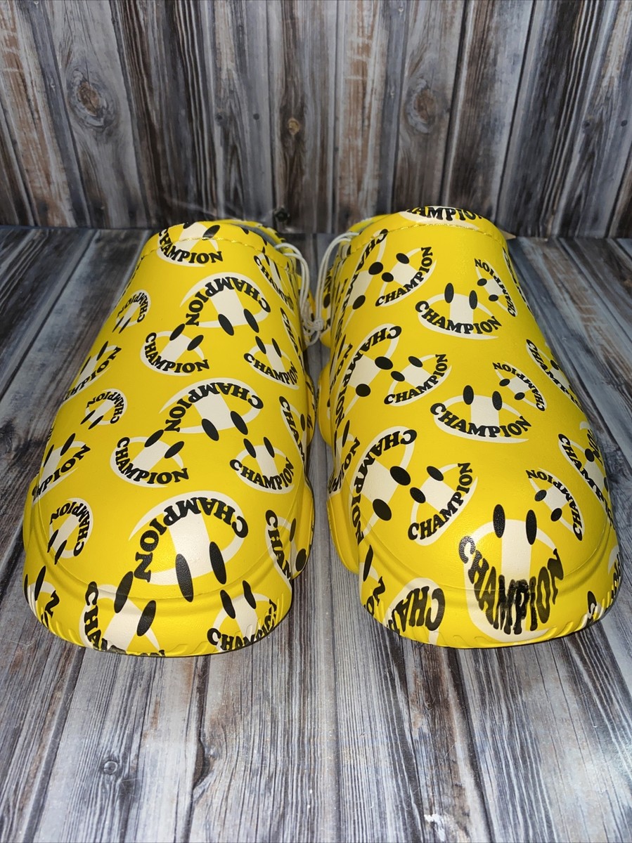 Champion Super Meloso Smile Comfort Slip Ons Yellow Men display picture 1