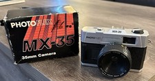 Vintage Photo Flex MX-35 Point and Shoot 35mm Film Camera, Case and Instructions