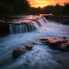 Digital Picture of Beautiful Waterfall printable file
