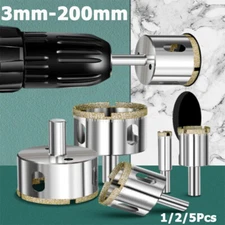 3mm to 200mm Diamond Tile Drill Core Drill Hole Saw Diamond Drill Bit Drill Bits