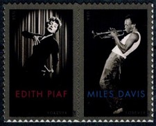 US Scott # 4692-4693 Pair MNH, Miles Davis & Edith Piaf