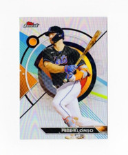 2023 Topps Finest Baseball Pete Alonso #57 Base Card Refractor New York Mets
