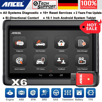 ANCEL X6 Fit Für Volvo Bi-Directional KFZ OBD2 Scanner All Systems Diagnosegerät