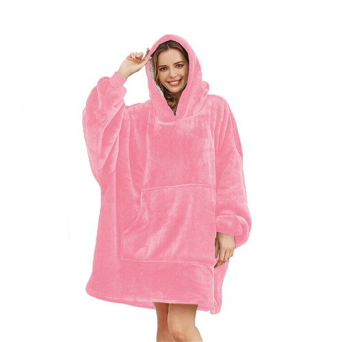 Hoodie Oversized Blanket Sherpa Fleece Extra Large Giant Hooded Sweatshirt Adult - Picture 19 of 120