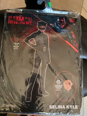 Selina Kyle Halloween Costume Child The Batman DC MEDIUM (Girls 8-10) Brand New