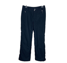 NILS Sportswear Ski Snow Pants Size 4 Black Detachable Gaiter Zip Pockets