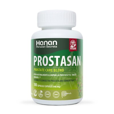 Hanan Prostasan Prostate Care Blend | 100 Capsules | Naturally Aids in Cleansing