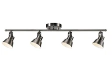 Monteaux Lighting 33 in. Brushed Nickel Integrated LED Track Lighting Kit NEW