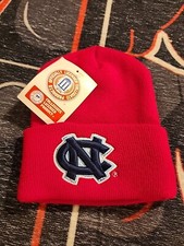 NWT VINTAGE CREATION OF DEMAND MADE IN USA NORTH CAROLINA RED BEANIE OG. LICENSE