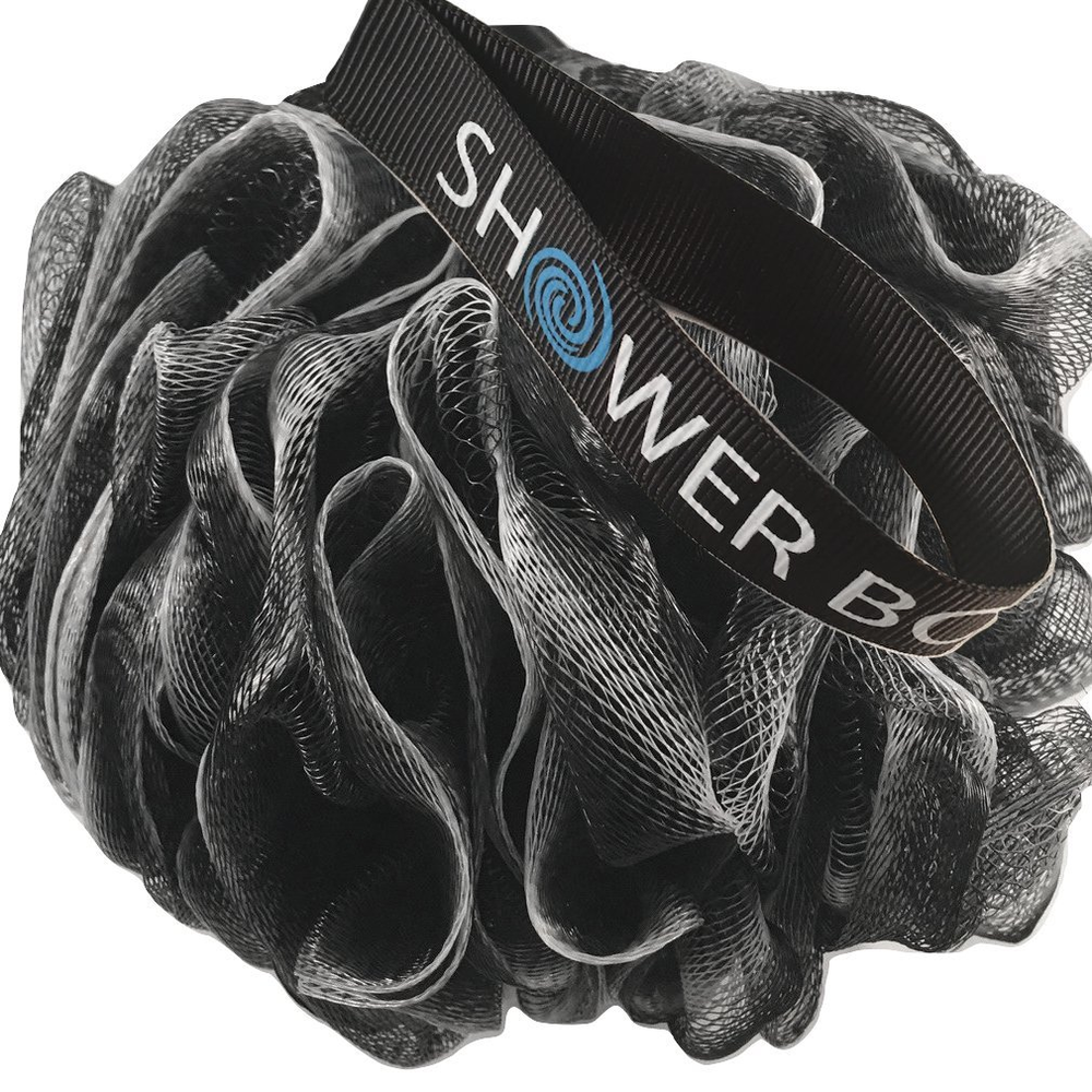 Loofah Charcoal Bath Sponge XL 75g Set Shower Bouquet 4 Pack Extra Large Exfoliating Scrub