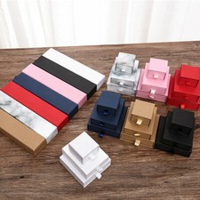 Earring Necklace Bracelet Jewelry Box Case Gift Packaging Box Organizer Bag US  