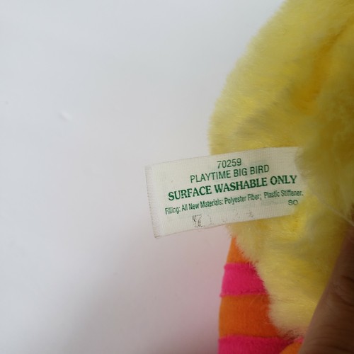 VTG 1996 Tyco Plush Sesame Street Playtime Big Bird Interactive Toy SEE VIDEO - Picture 9 of 9