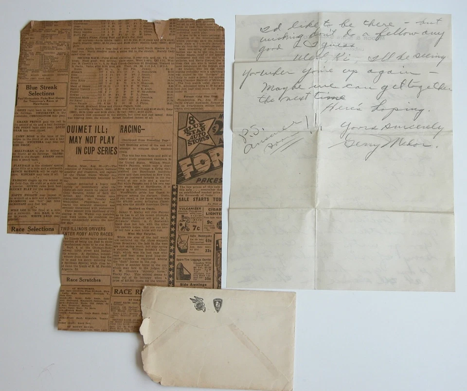 Carta firmada por Harold Cuyler de colección de los años 30 Kiki Cuyler Son Letter Chrysler membrete Foto 4 de 4