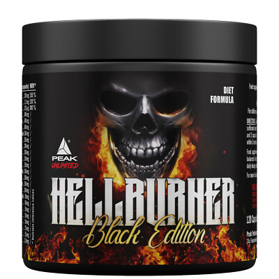 PEAK Hellburner Black Edition - 120 Kapseln I Hardcore Diätunterstützer