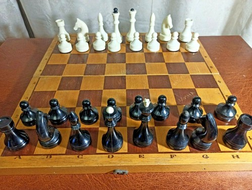 Vintage Sowjetisches Schach.  45 cm.   Original UdSSR. 1970-80.  34752 - Bild 1 von 12