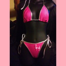 Exotic Dancewear, Stripper outfit, pole dancer, 2 piece micro sparkle bikini