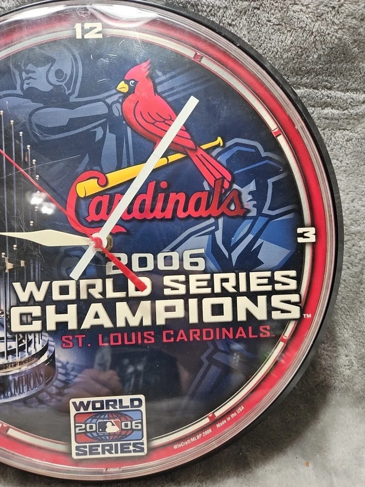 St Louis Cardinals 2006 World Series Champions Wall Clock STL MLB - Image 2 of 4