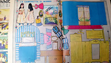 cut out paper dolls decoupage ritaglio rivista originale anni '50