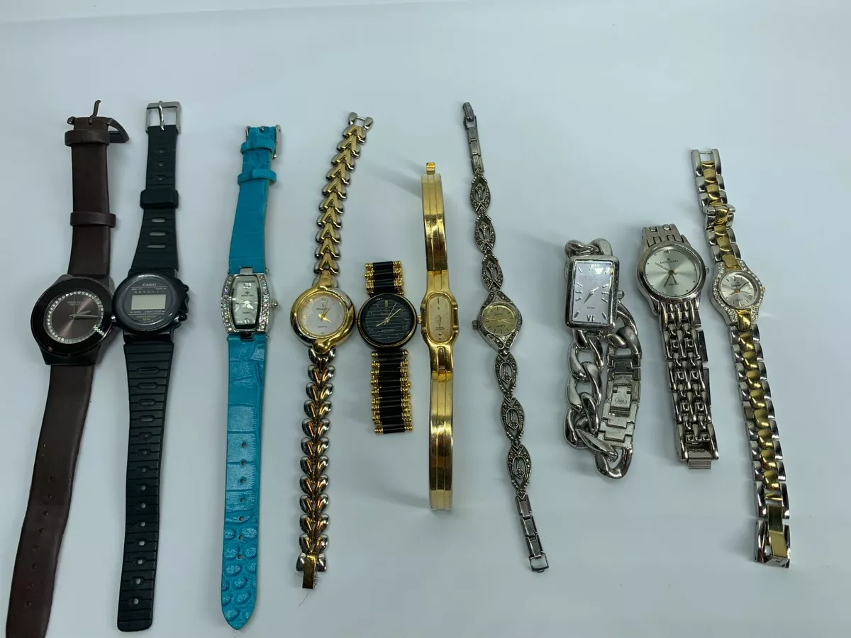 Lot of 10 Womens Mechanical Small Face Watches ANNE KLEIN CITIZENS