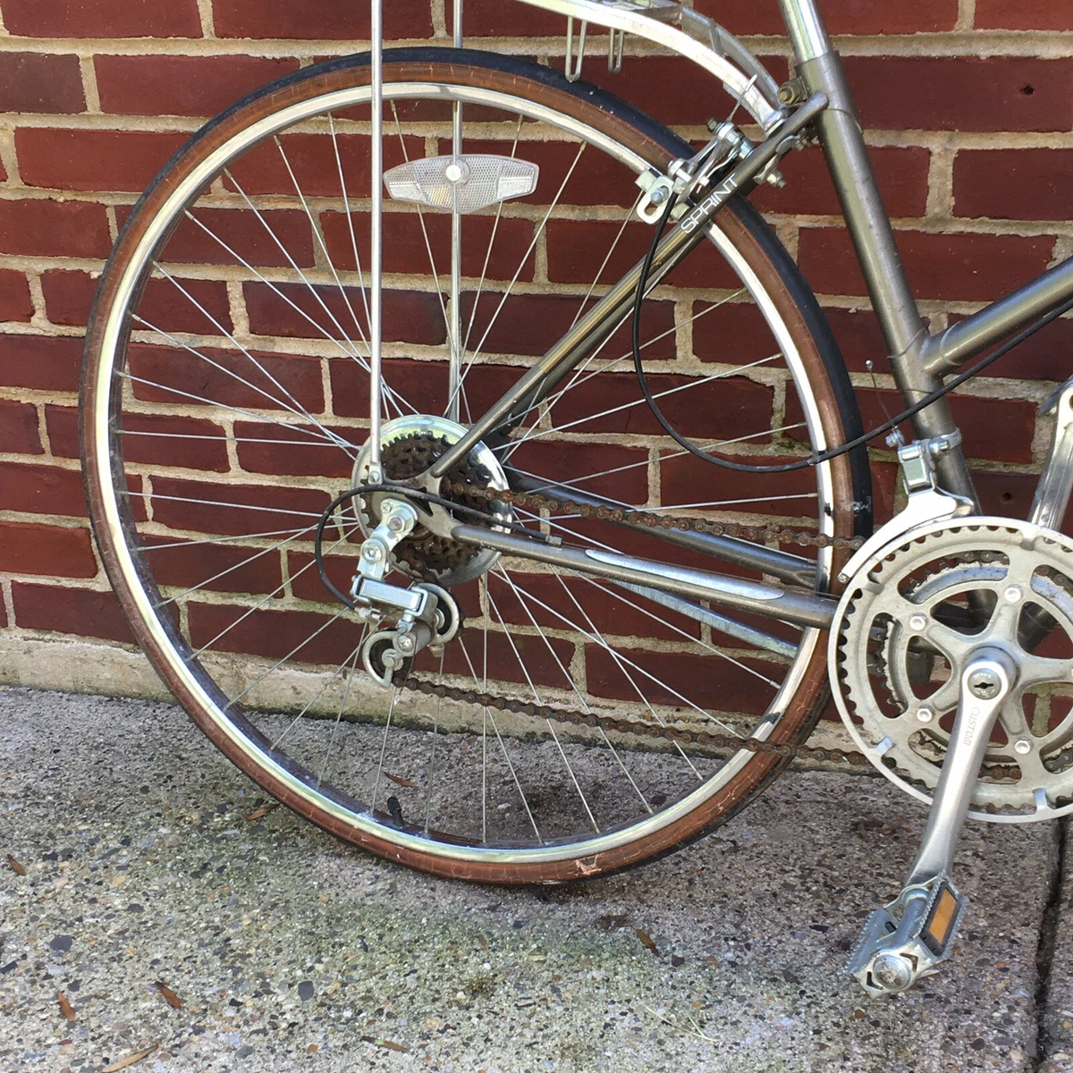 Rare Vintage Schwinn Sprint Road Bike Silver Bicycle 44cm Ladies Frameset Only