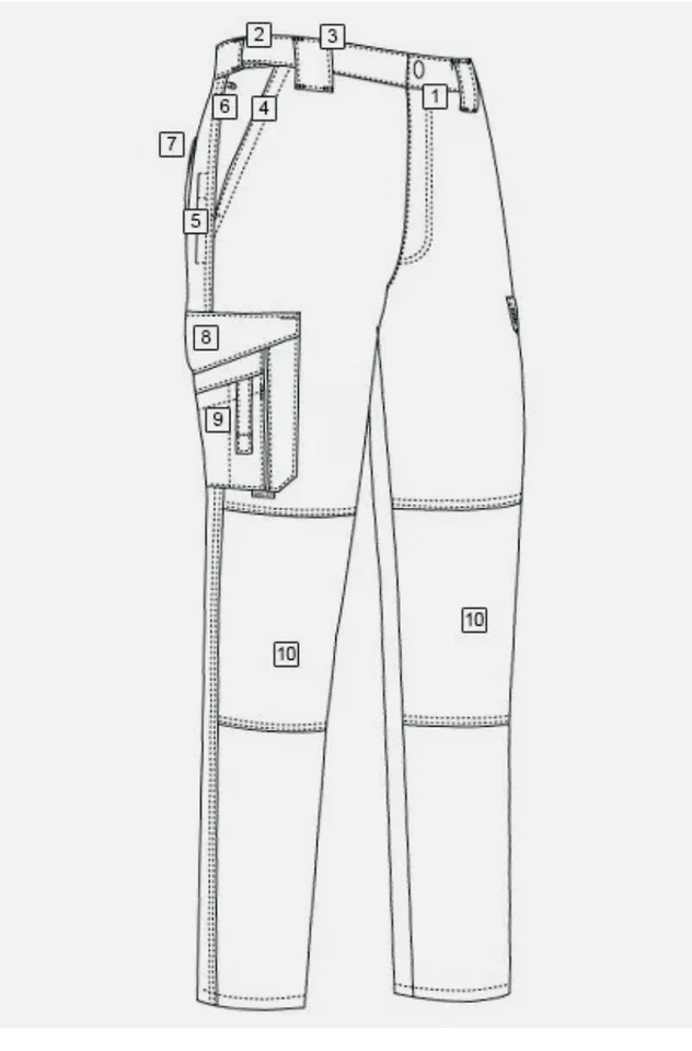 SALE! EMS EMT WOMENS Poly Cotton Ripstop Trousers NAVY Unhem TRU-SPEC 24-7 - Image 2 of 4