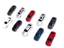 Lot 50 pcs N Scale Cars for Model Train Layout Railway Set 1/150 Model Car