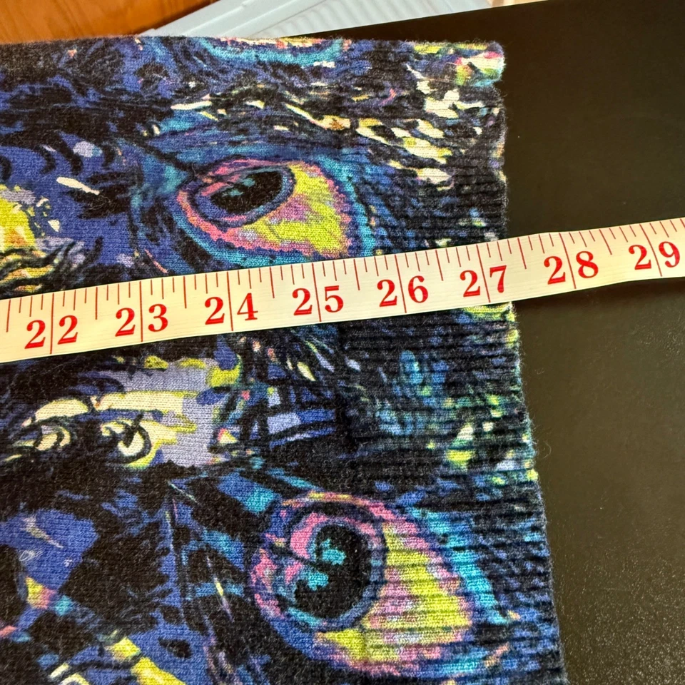 Lane Bryant Павлин перо печать v-образным вырезом длинным рукавом свитер верхний плюс размер 22/24 - Изображение 4 из 4