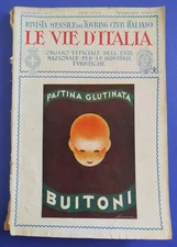 1929 Le Vie d'Italia - TCI magazine - advertising BUITONI gluten pasta (Seneca)