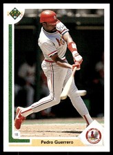 Pedro Guerrero 1991 Upper Deck #327 Cardinals MLB READ FREE SHIP AutographDen
