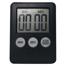 Magnetic LCD Digital Kitchen Timer Countdown For Cooking Loud Clock Alarm UK
