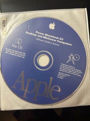 Apple Power Macintosh G3 Software Install and Restore Ver 8.1 CD ROM Media