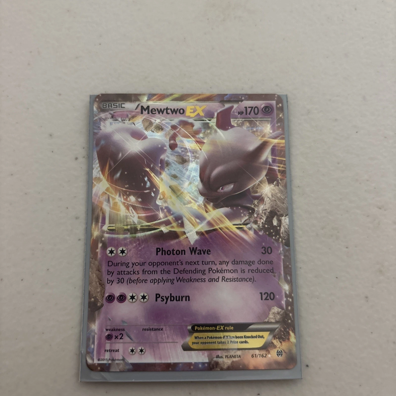 Pokémon TCG Mewtwo ex Breakthrough 61/162 Holo Promo