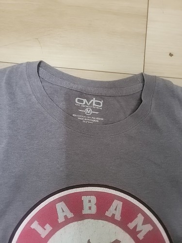 T-shirt grafica University of Alabama Crimson Tide uomo taglia media grigia - Foto 2 di 5