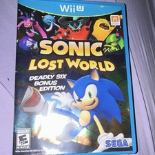 SEGA Sonic Lost World Deadly Six Bonus Wii U E10+ NTSC-U/C Manual Sonic