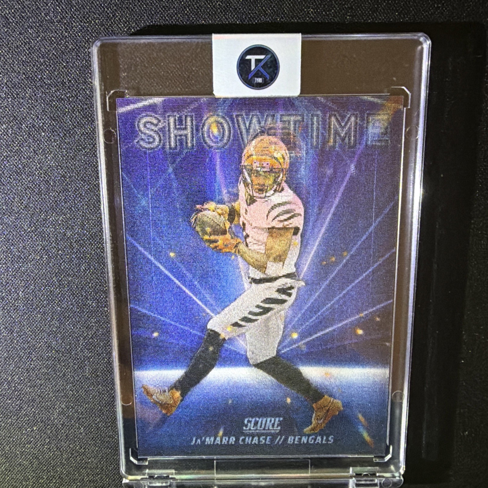 Ja'Marr Chase 2025 Score Showtime Insert SSP #5 - Cincinnati Bengals CASE HIT!
