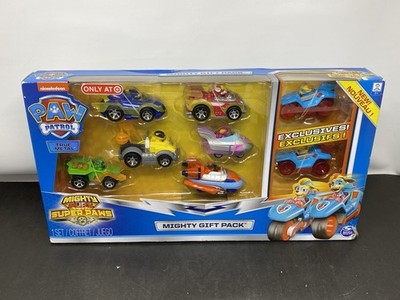 PAW PATROL Mighty Pups Super Paws 8 Car Gift Pack Target Exclusive (BOX WEAR)